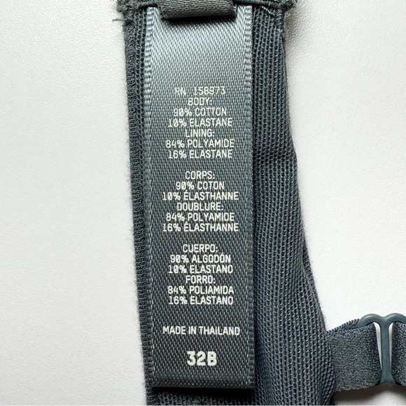 SKIMS Cotton Jersey Underwire Bra in Deep Sea - Picture 6 of 7